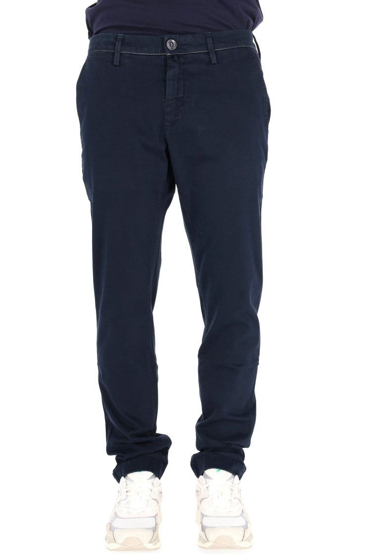 Jacob Cohen Five-Pocket Cotton Drill Pants With Button Details
