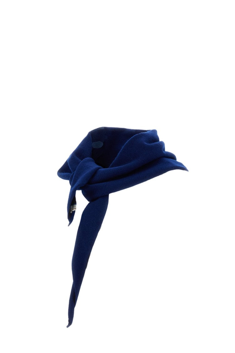 Extreme Cashmere Dark Blue Bandana Cashmere-Blend Scarf