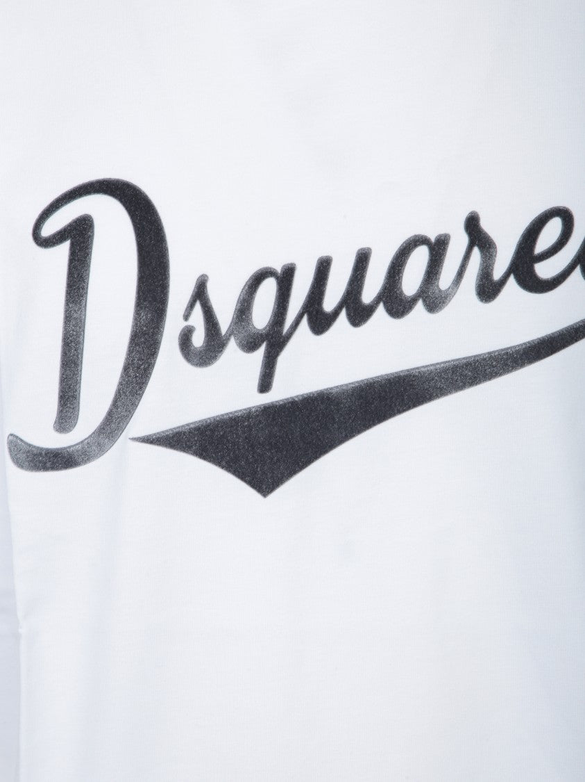 Dsquared2 White T-Shirt With Bold Logo