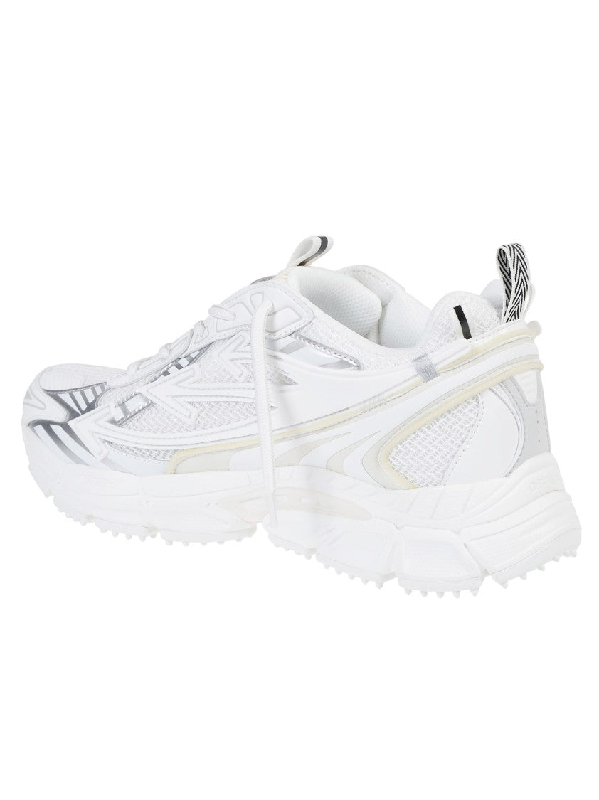 Off-White White Be Right Back Layered Polyurethane Low-Top Sneakers