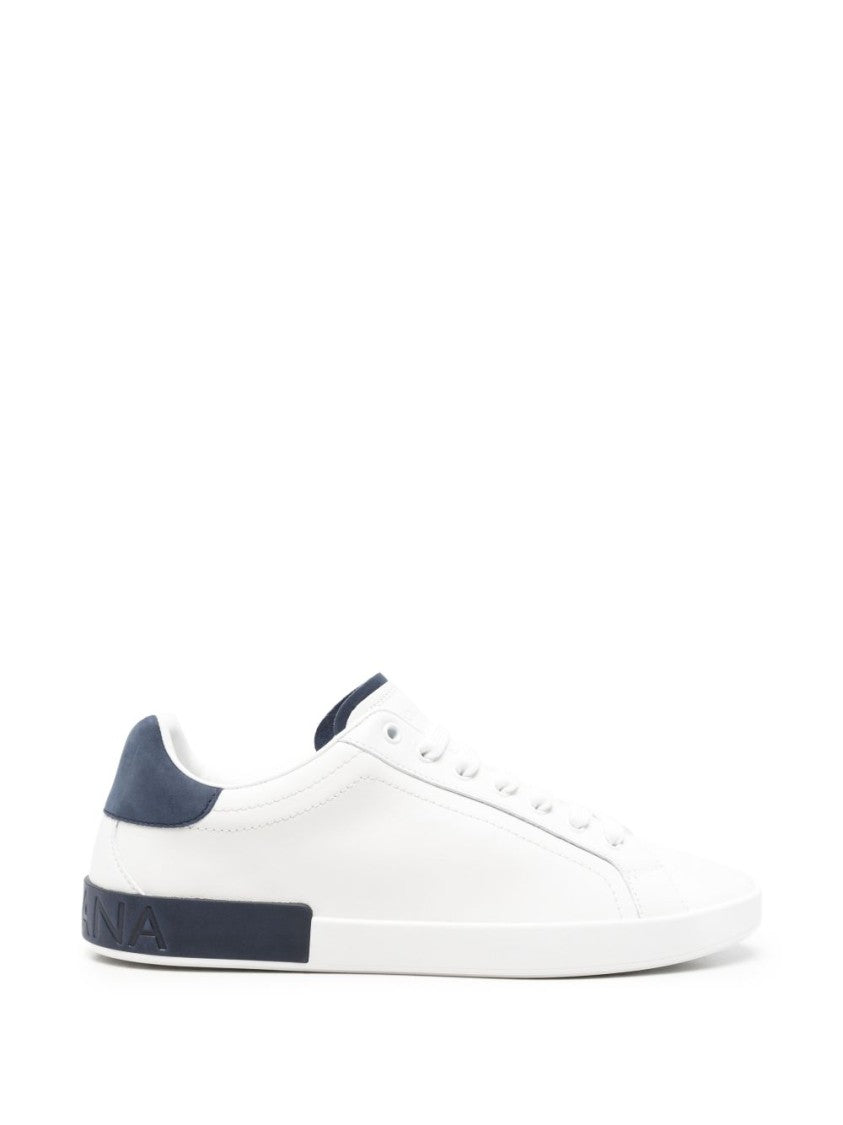 Dolce & Gabbana Minimalist Low-Top Sneakers With Contrasting Accents