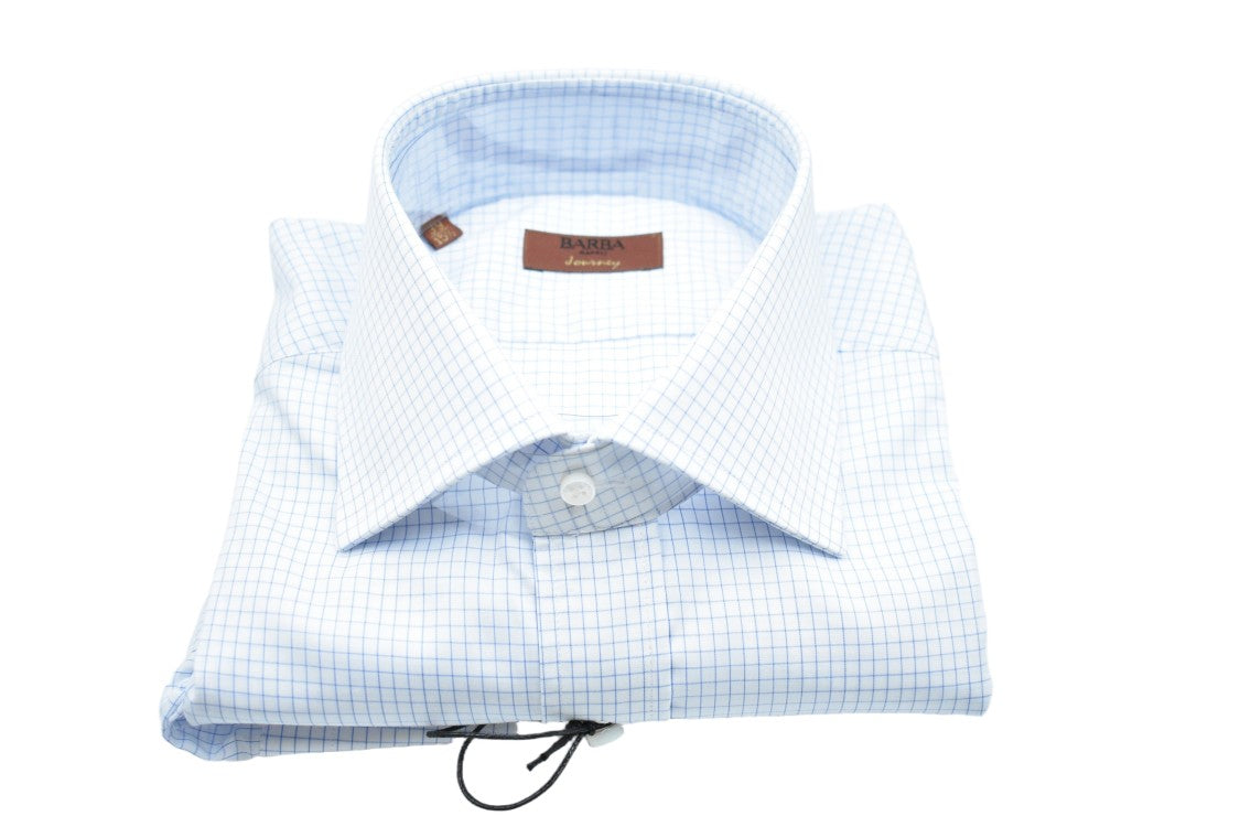 Barba White Refined Tailored Fit Elegant Shirt