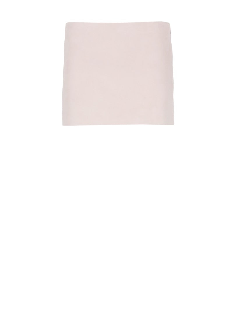 Khaite Pink Pink Khaite Leather Skirt