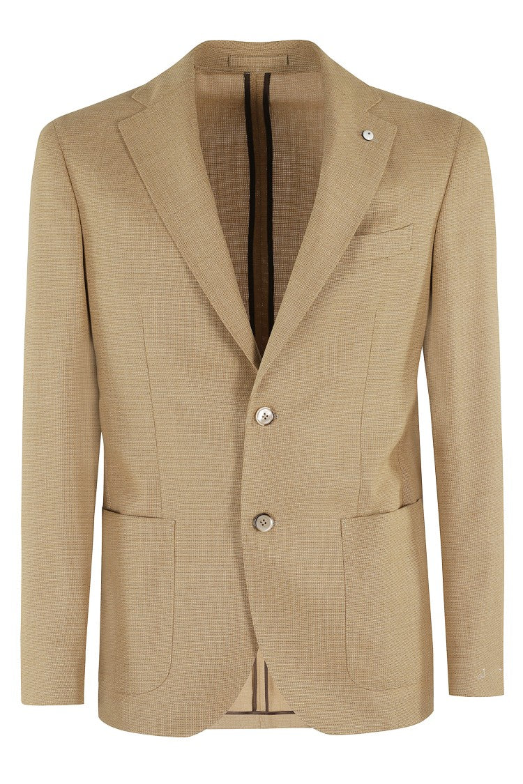 L.B.M. Tailored Single-Breasted Jacket With Notch Lapel