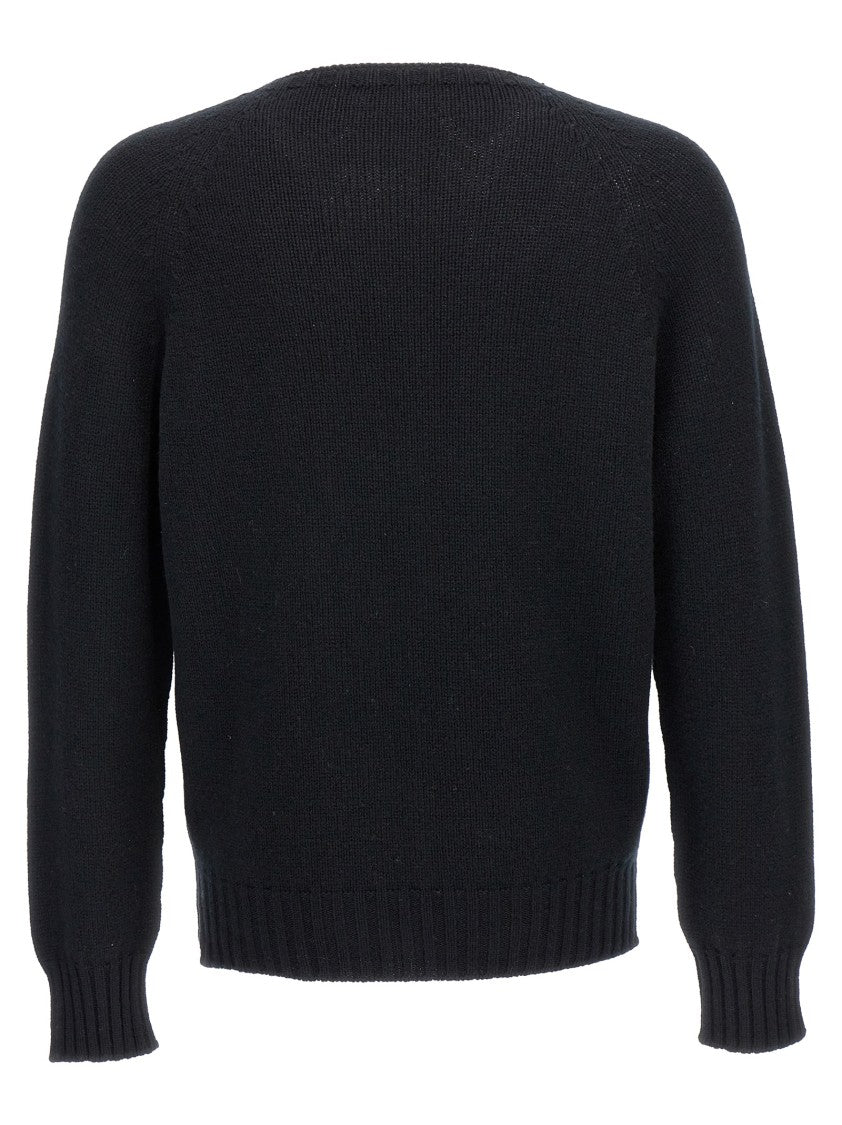 Ma'ry'ya Black Crew-Neck Sweater