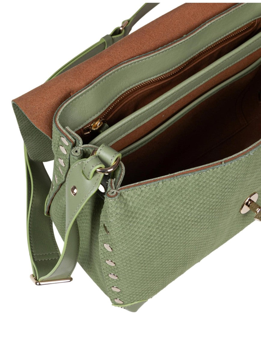 Zanellato Amoretto S Handbag In Green Leather