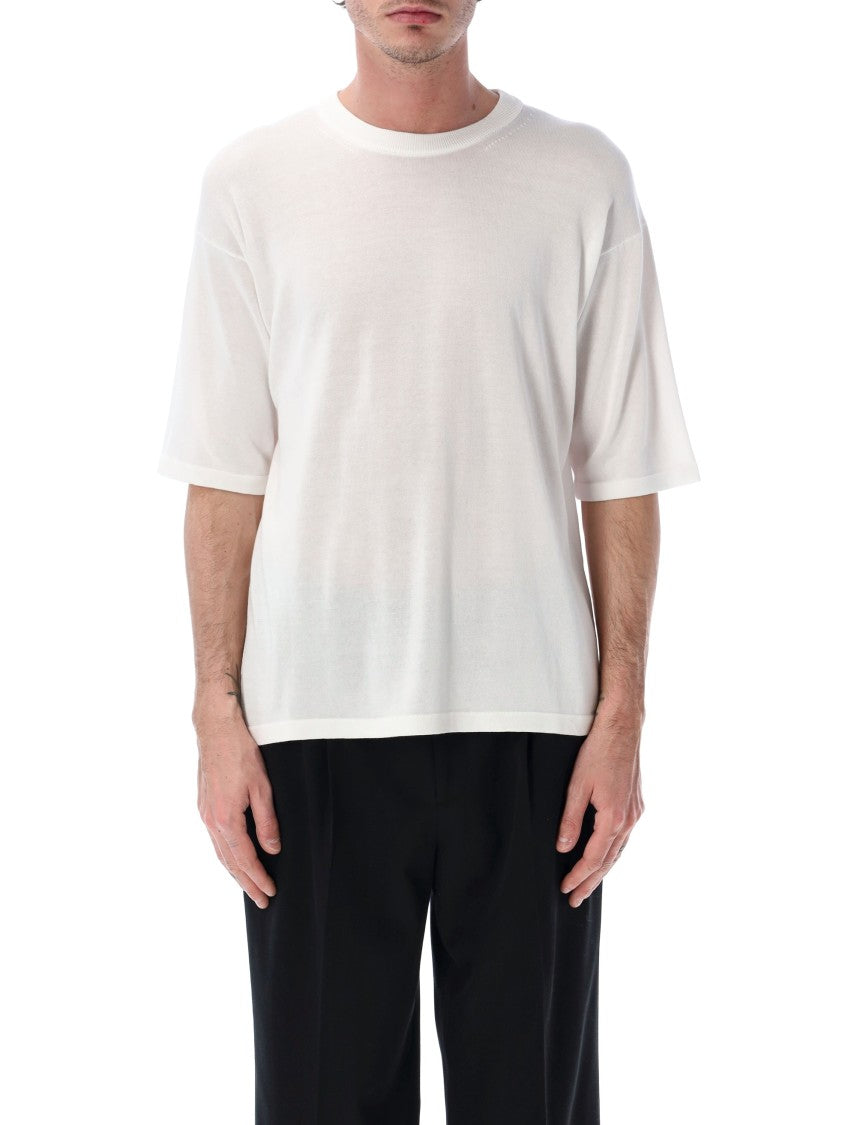 Roberto Collina Cotton Crepe Loose Crewneck T-Shirt