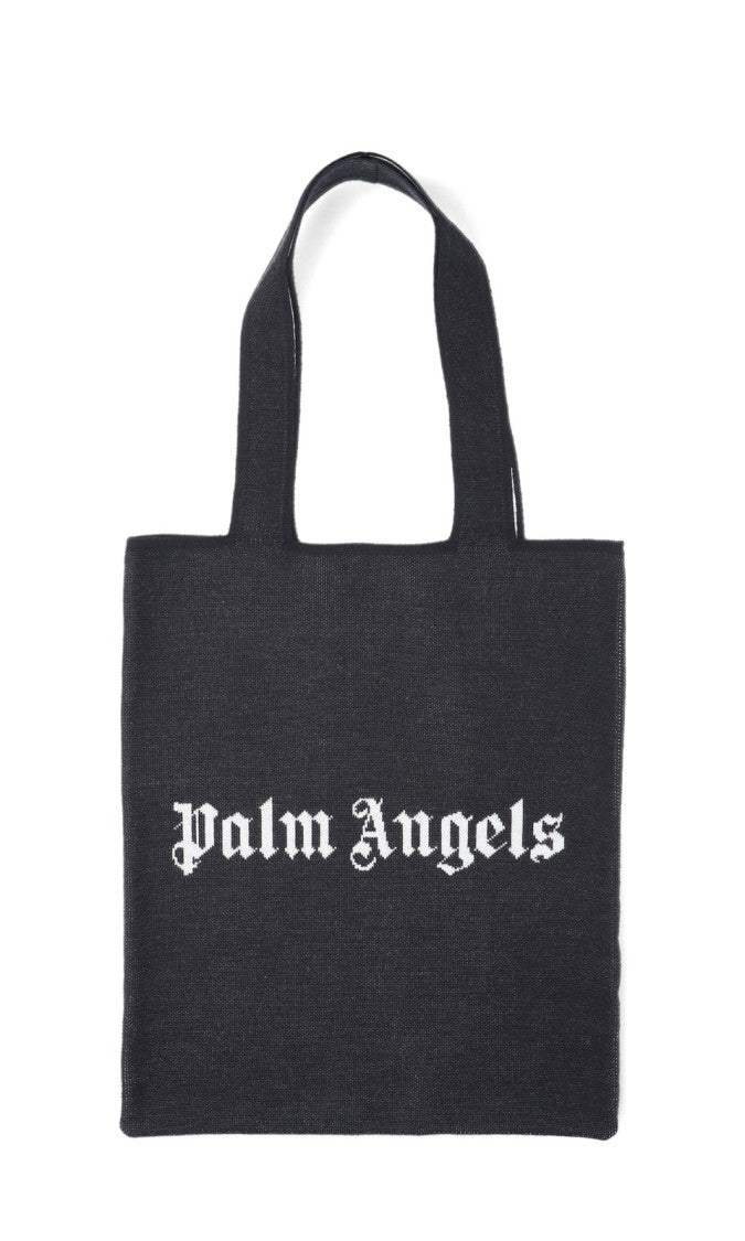 Palm Angels Wool-Blend Canvas Tote Bag