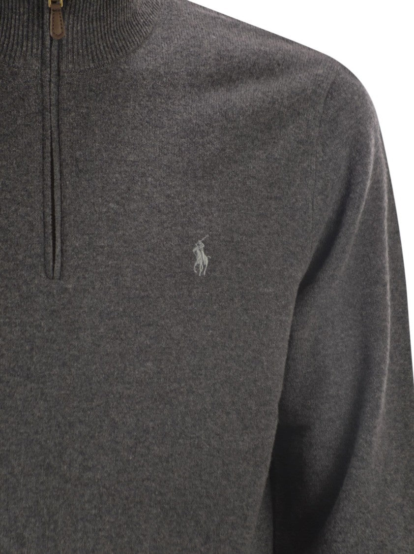 Polo Ralph Lauren Wool Pullover With Half Zip