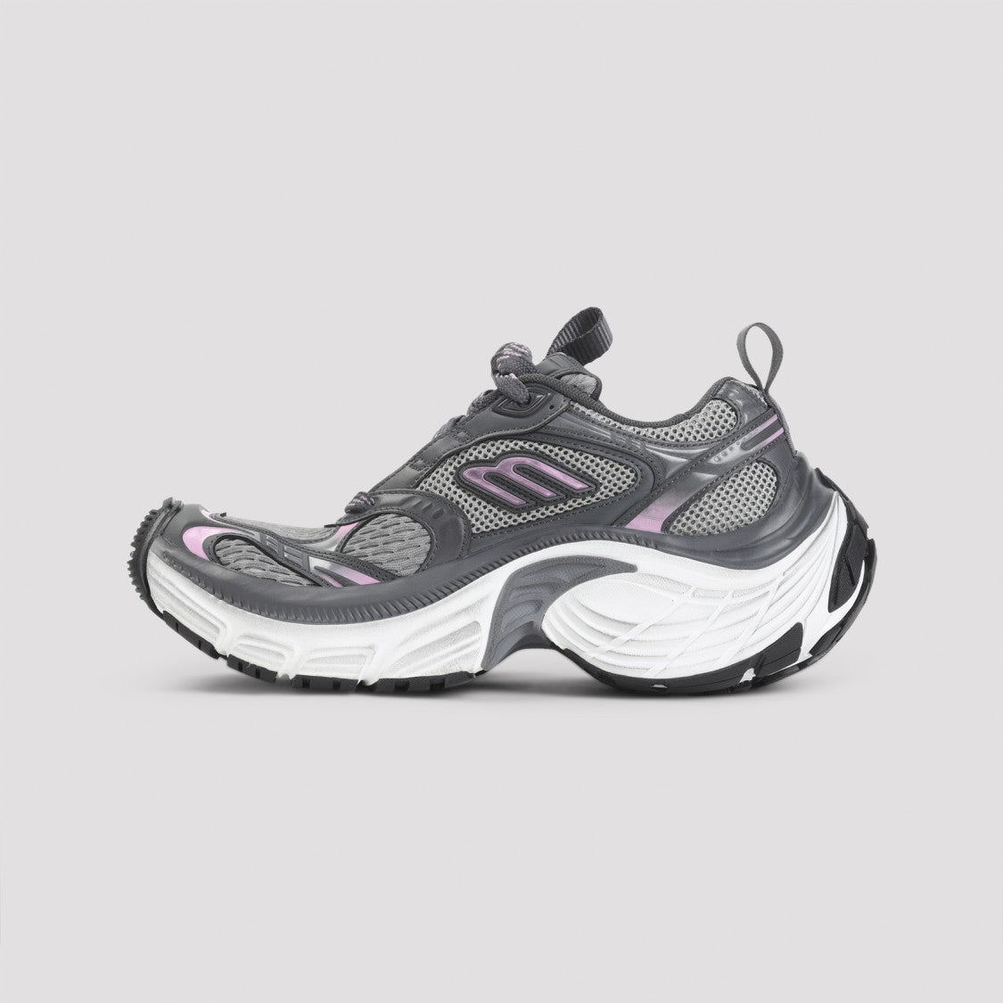 Balenciaga 6Xl Grey Pink White And Black Polyurethane Sneakers
