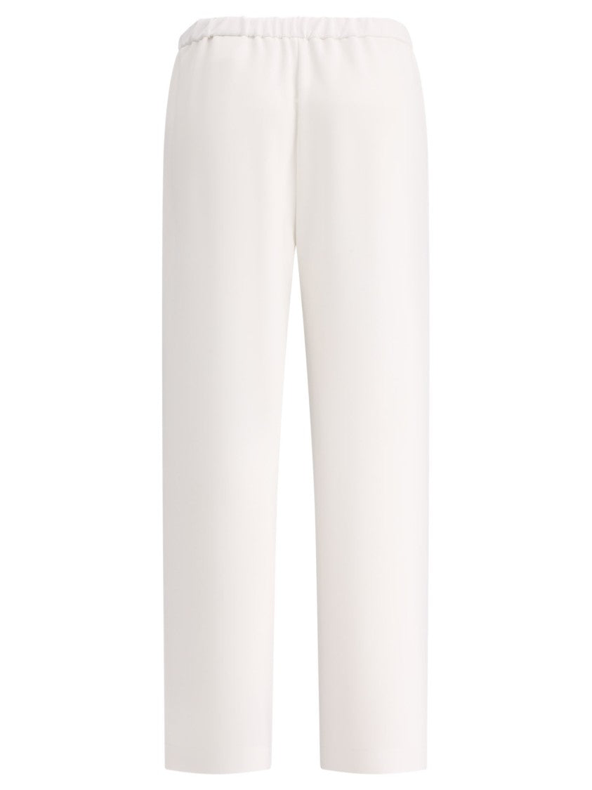 F.It Relaxed Fit White Trousers With Minimalist Aesthetic