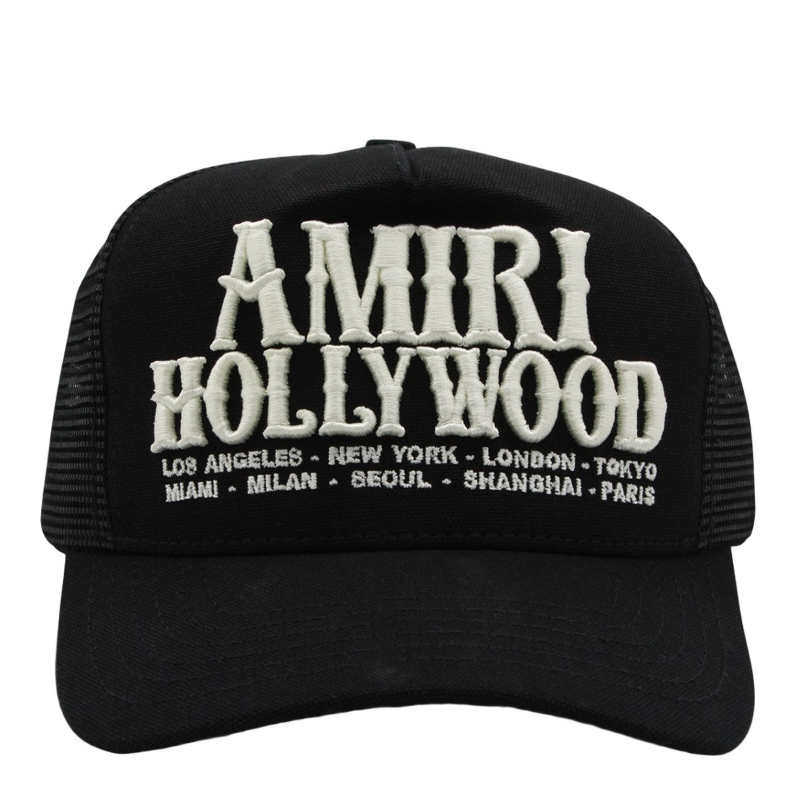 Amiri Trucker Cap With Bold White Embroidery