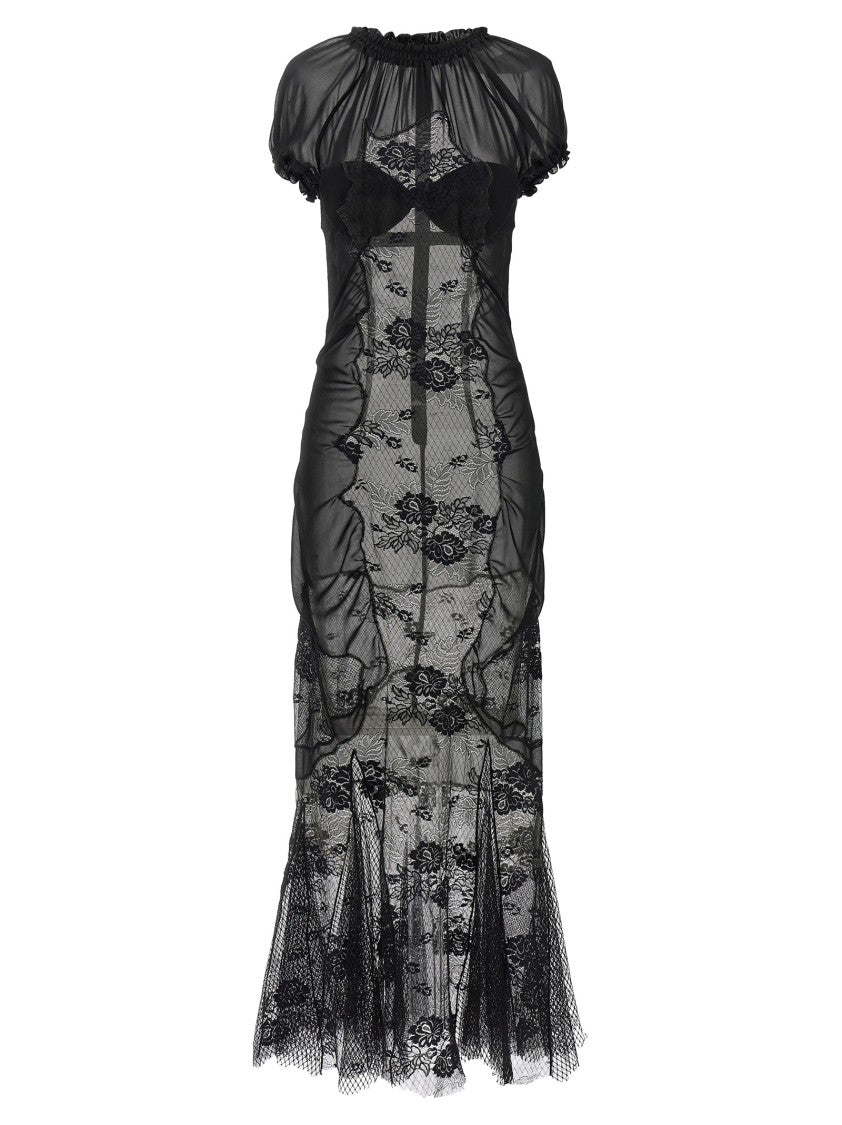 The Attico Lace Tulle Dress