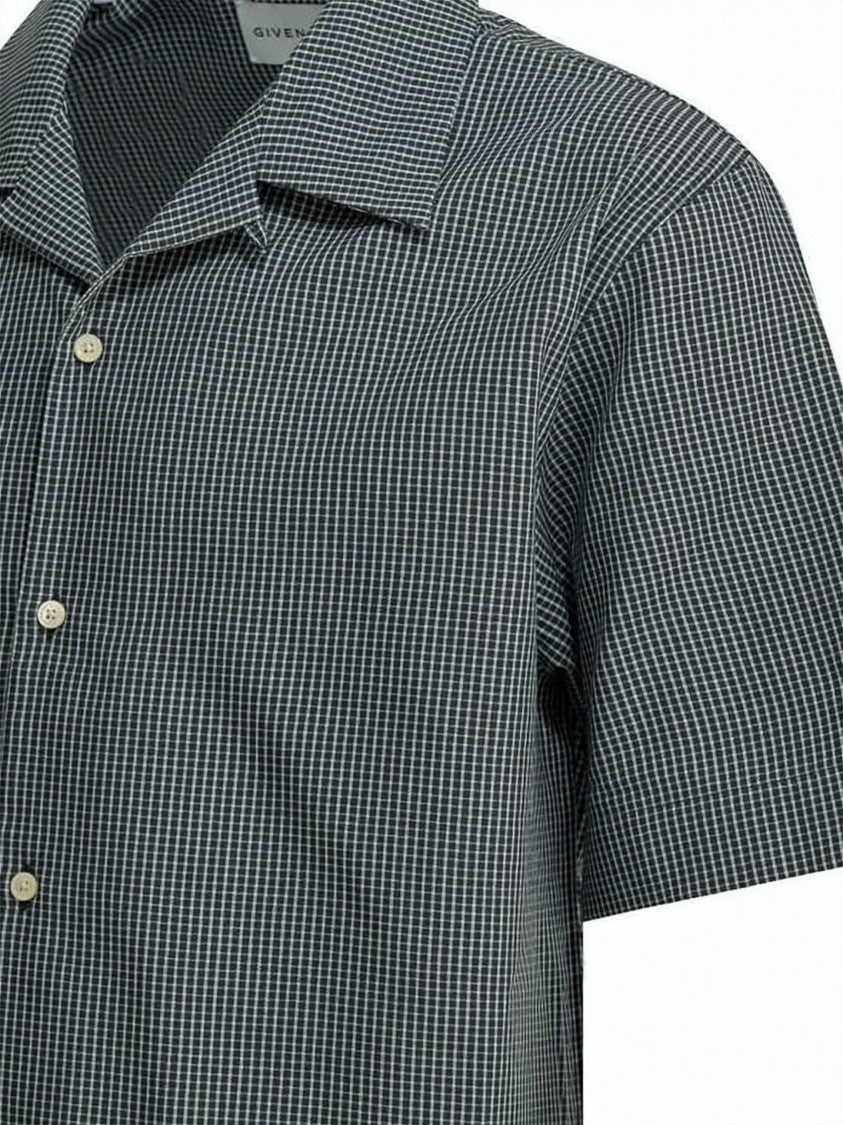 Givenchy Checkered Pattern Short-Sleeve Shirt With Boxy Fit