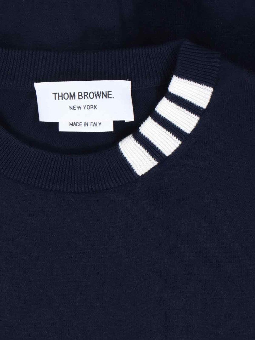Thom Browne Logo Sweatshirt – Navy Blue