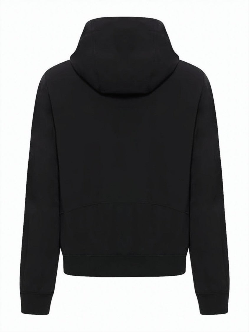 C.P. Company Hooded Black Jacket With Zippered Pockets