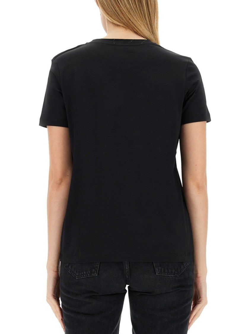 Balmain Classic Logo Print Black T-Shirt
