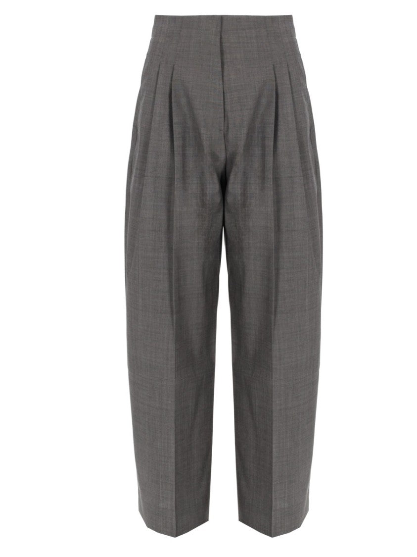 Studio Nicholson Lira High-Waisted Wool Carrot Pants