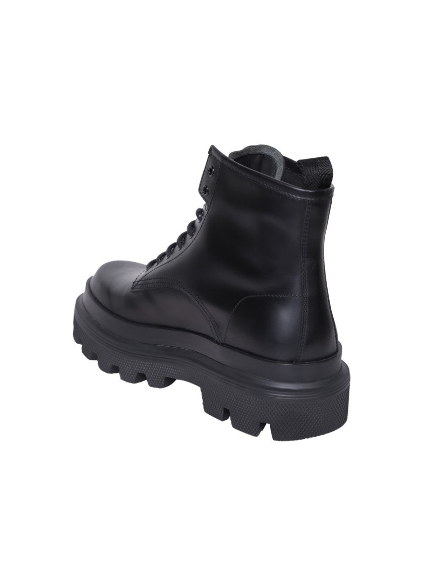 Dolce & Gabbana Leather Ankle Boots