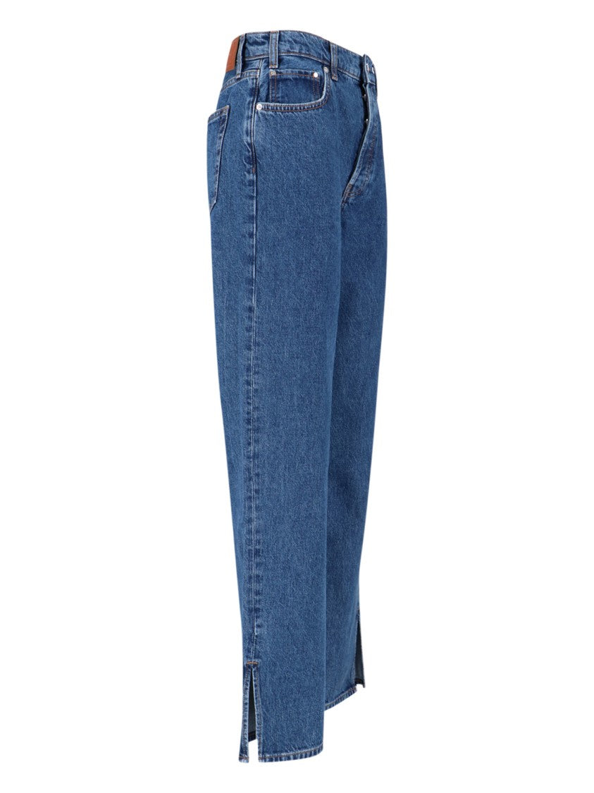 Anine Bing Roy Straight Jeans – Blue