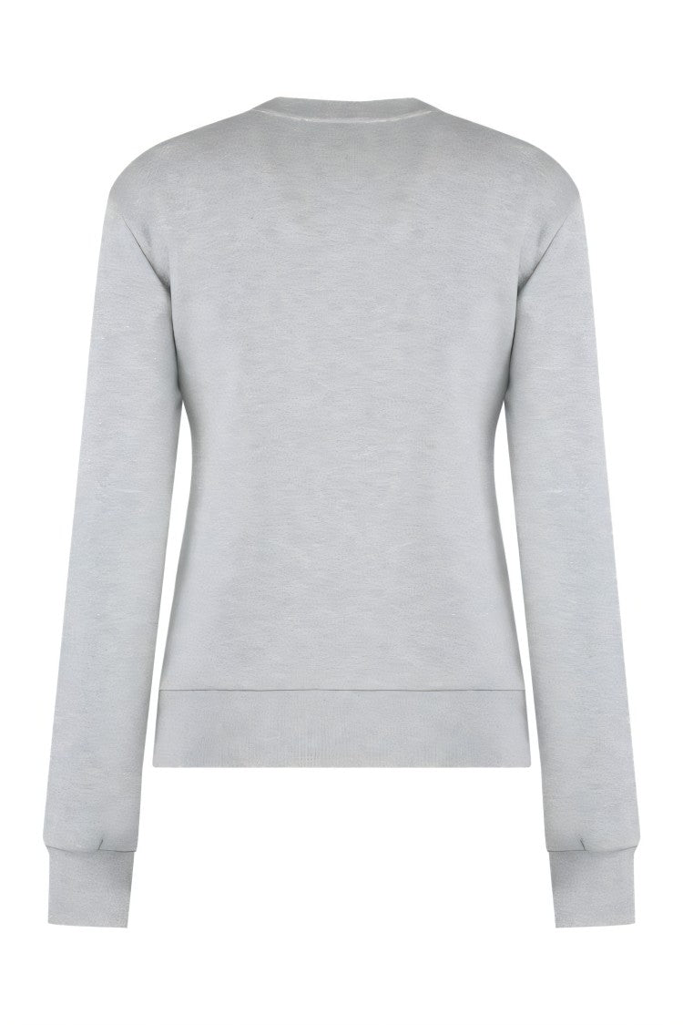 Gucci Long-Sleeve Crew Neck Gucci Top With Subtle Logo