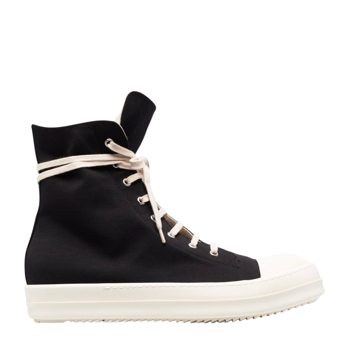 Drkshdw By Rick Owens High-Top Sneakers With Slouched Silhouette And Functional Zipper