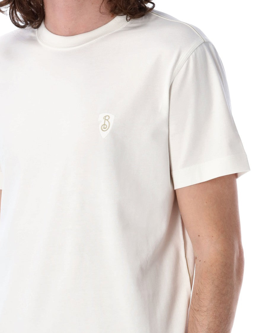 Burberry Minimalist White T-Shirt With Subtle Emblem