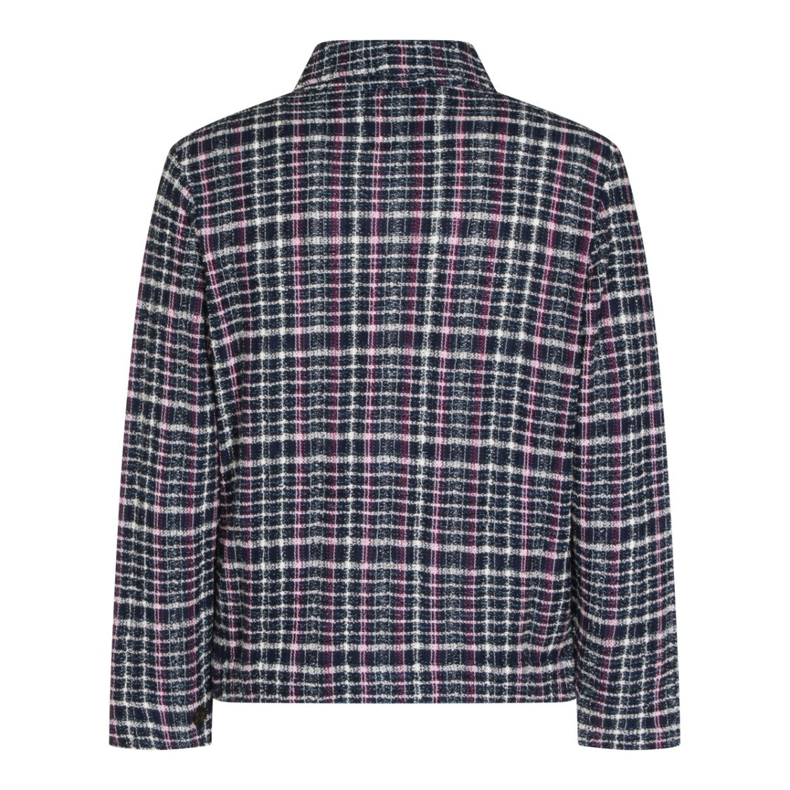 Etro Textured Plaid Jacket With Classic Collar And Chest Pocket