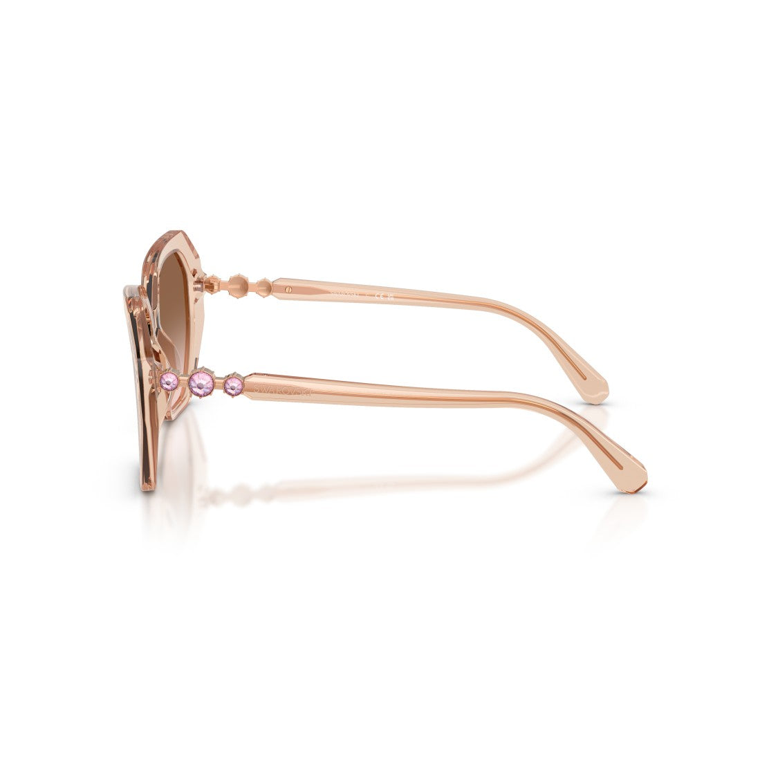 Swarovski 0Sk6017 Oversized Geometric Frame Sunglasses With Crystal Embellishments