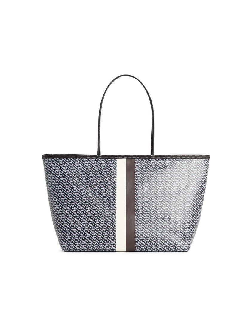 Tory Burch 'Racer' Blue Cotton Blend Bag