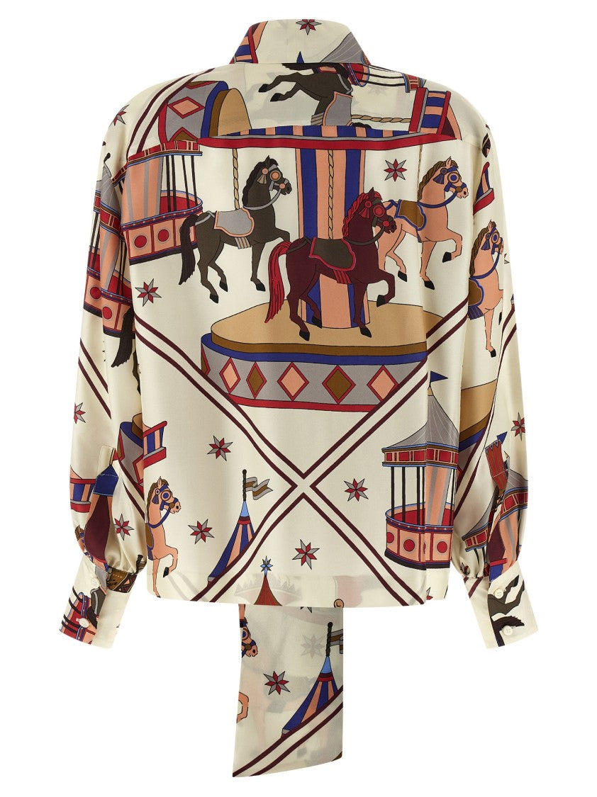 Alberto Biani Lavallière Collar Shirt