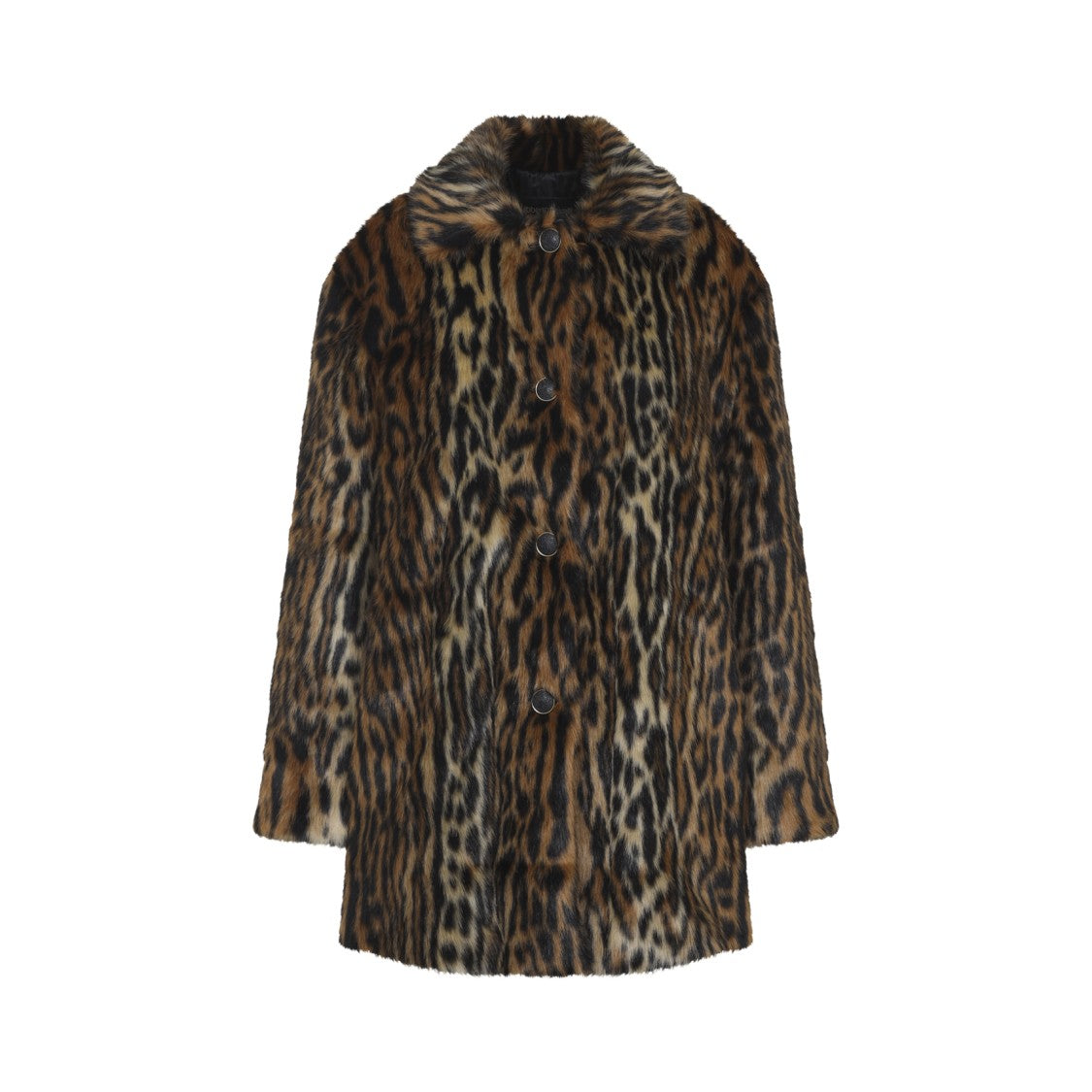 Roberto Cavalli Natural Brown Acetate Coat