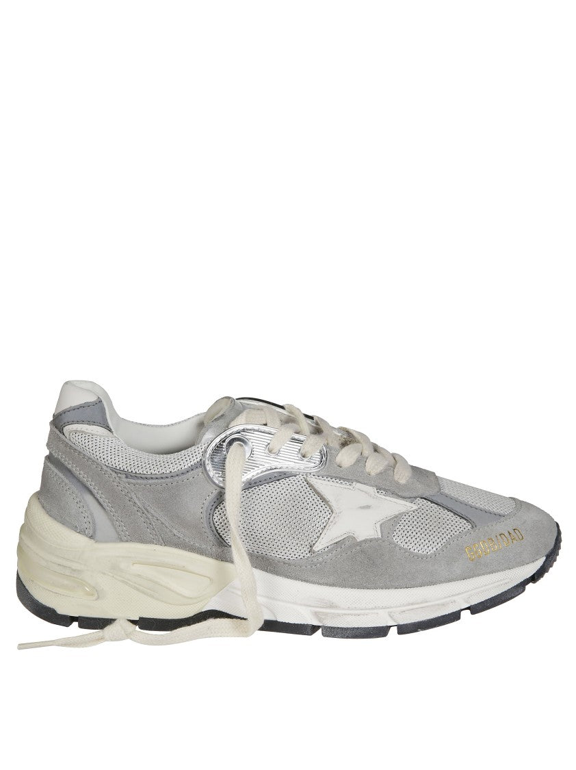 Golden Goose Running Dad Suede And Mesh Sneakers