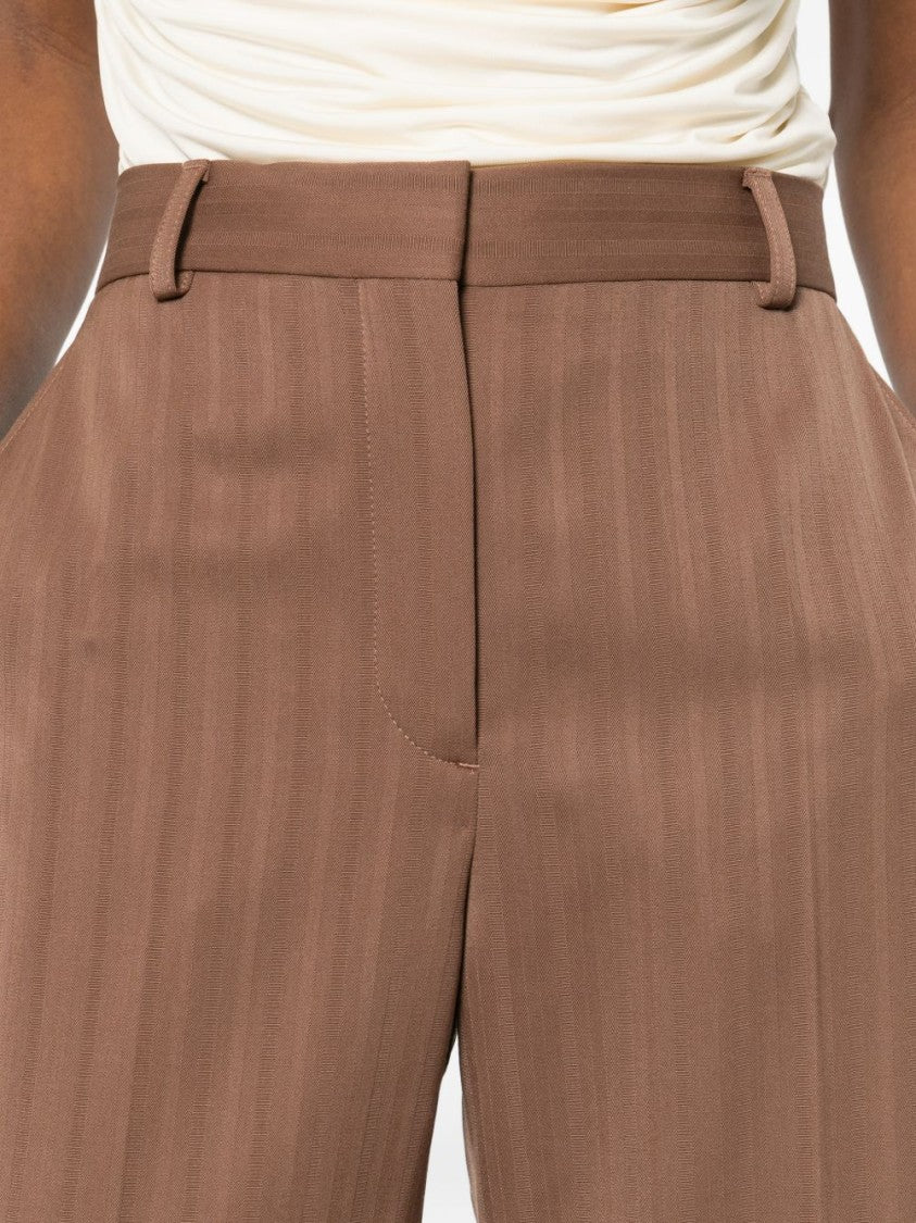Stella Mccartney High-Waisted Wide-Leg Trousers With Tailored Fit