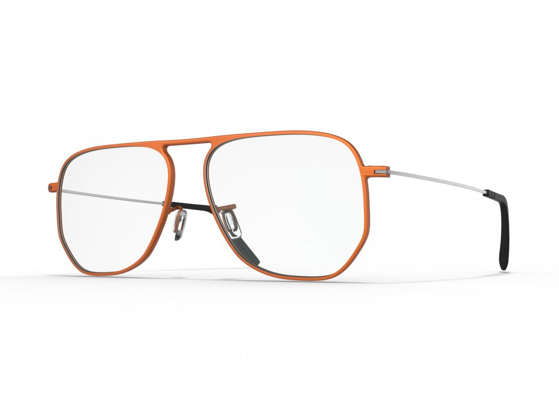 Blackfin Orange Montecito Aviator Titanium Sunglasses