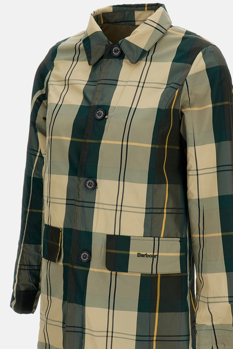 Barbour Babbity Green Reversible Showerproof Raincoat