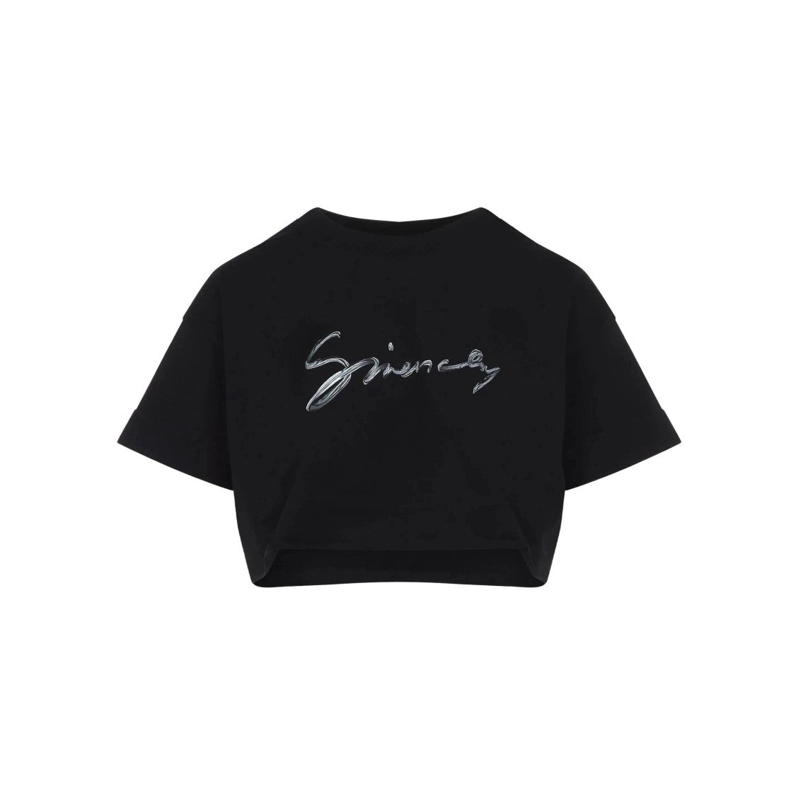 Givenchy Cropped Tee With Graphic Print