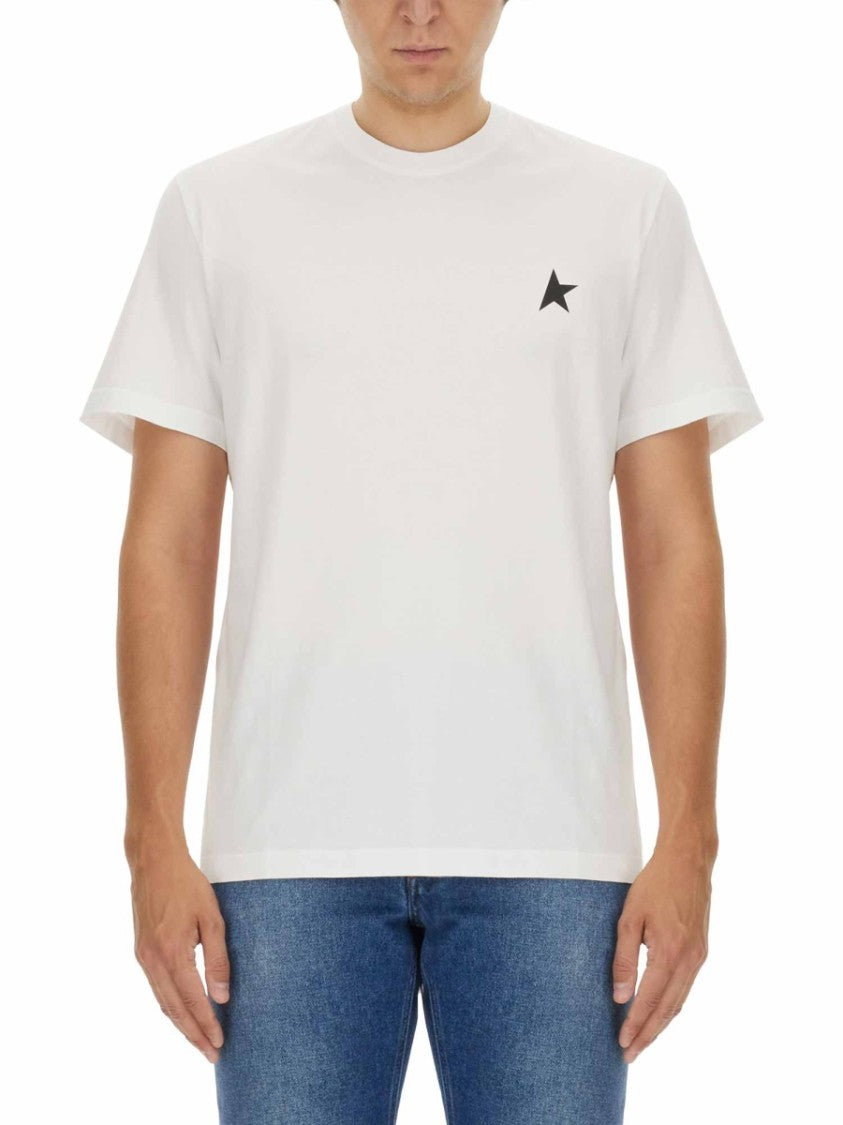 Golden Goose Neutral Star Emblem Relaxed Cotton T-Shirt