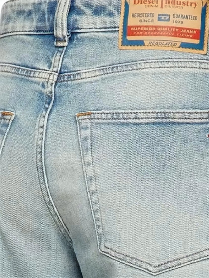 Diesel Light-Wash Denim Jeans With Classic Five-Pocket Styling
