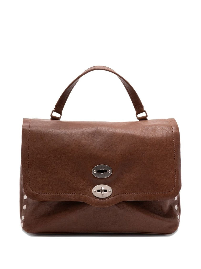 Zanellato Rectangular Calfskin Handbag With Detachable Strap
