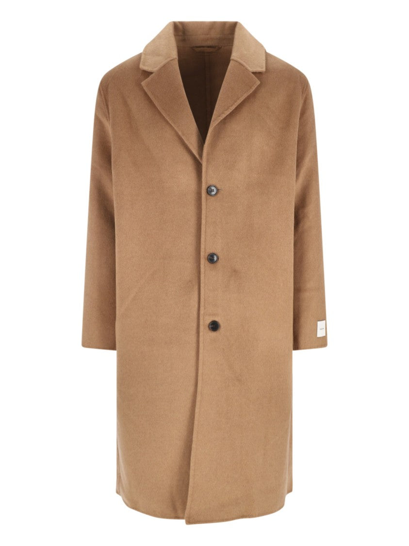 Calvin Klein Single-Breasted Coat – Brown