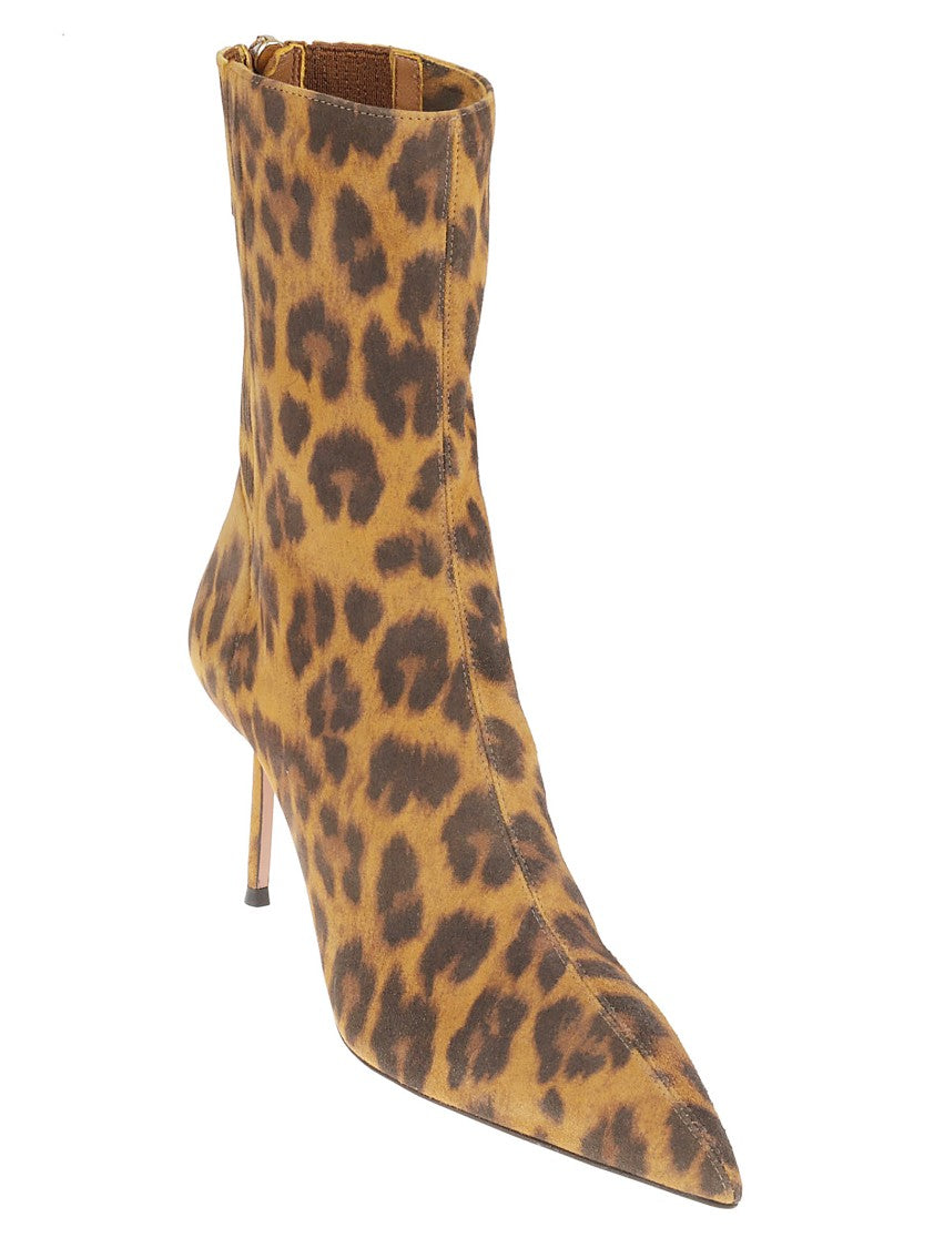 Aquazzura Leopard Print Ankle Boots