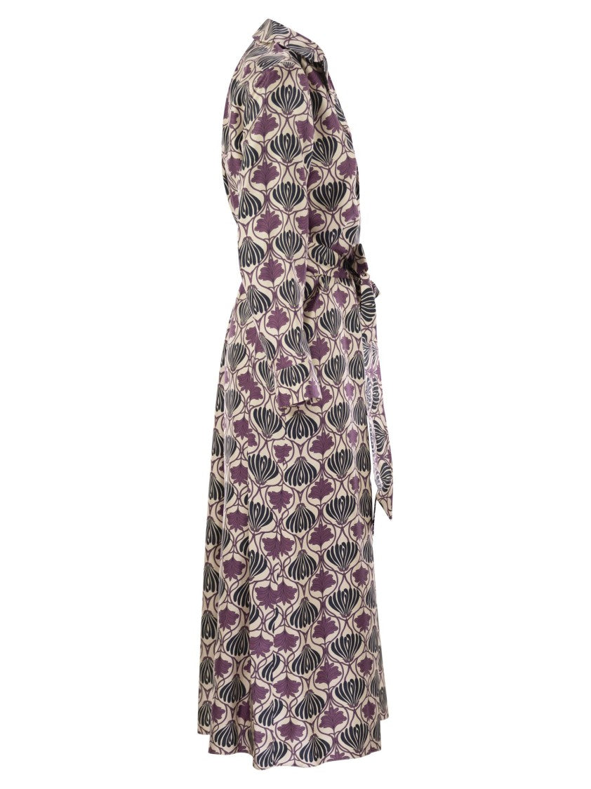 Max Mara Albert - Printed Silk Kaftan Dress
