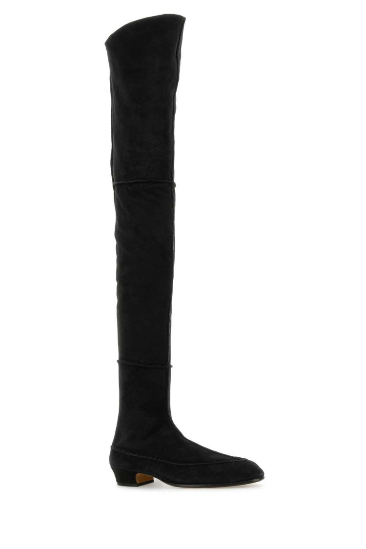The Row Black Suede Awar 25 Over-The-Knee Boots