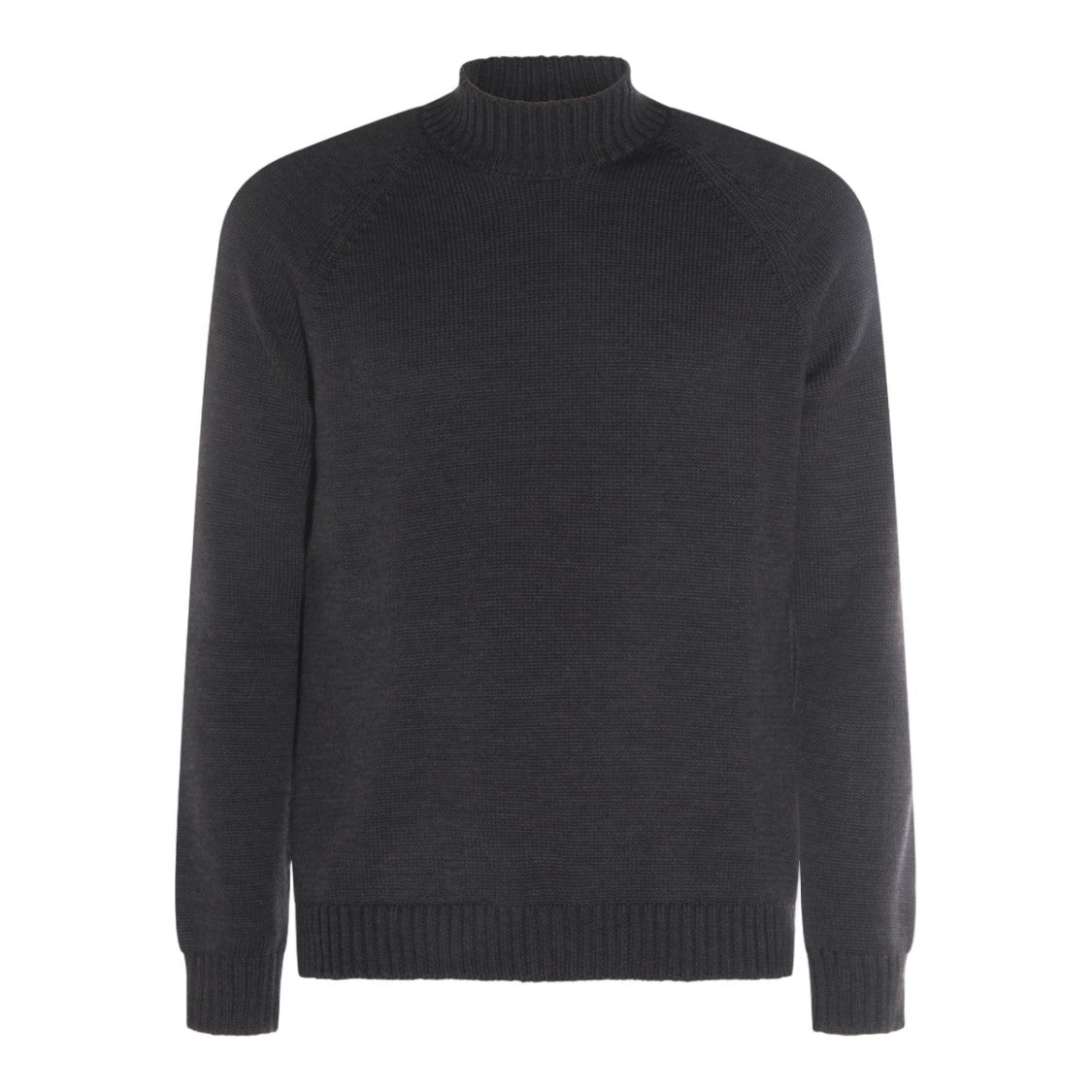 Zanone High Ribbed Mock Neck Sweater