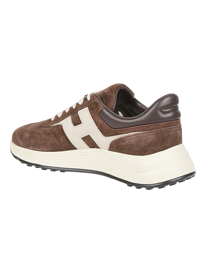 Hogan Hyperlight Suede-Leather Low-Top Sneakers