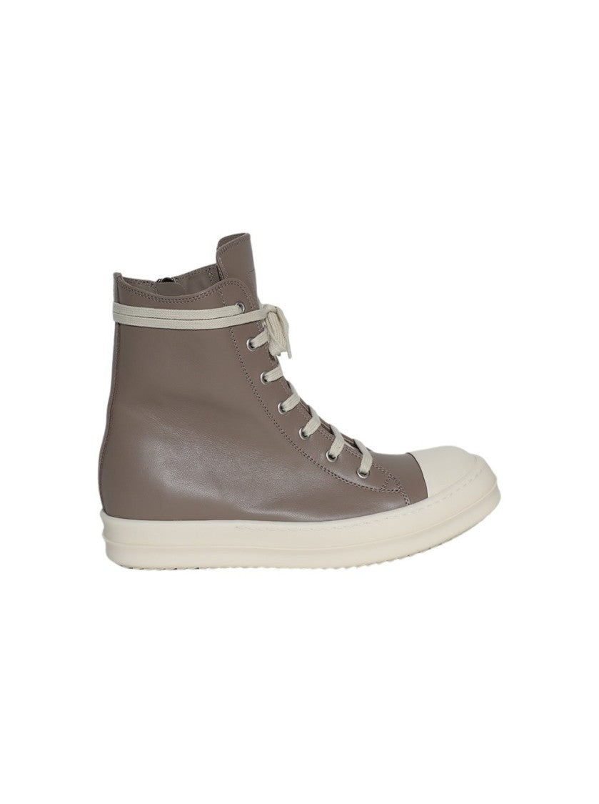 Rick Owens Hollywood High Top Sneakers Flesh And Milk