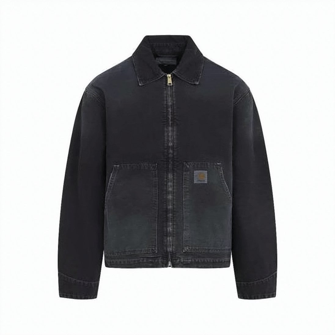 Carhartt Wip Workwear-Inspired Black Cotton Carhartt Wip Jacket