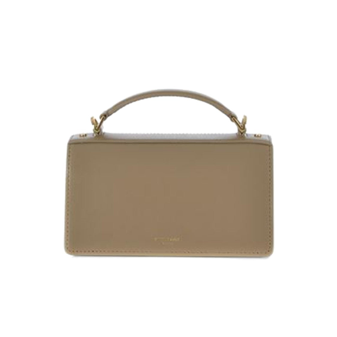 Golden Goose Structured Neutral Cow Leather Venezia Small Handbag