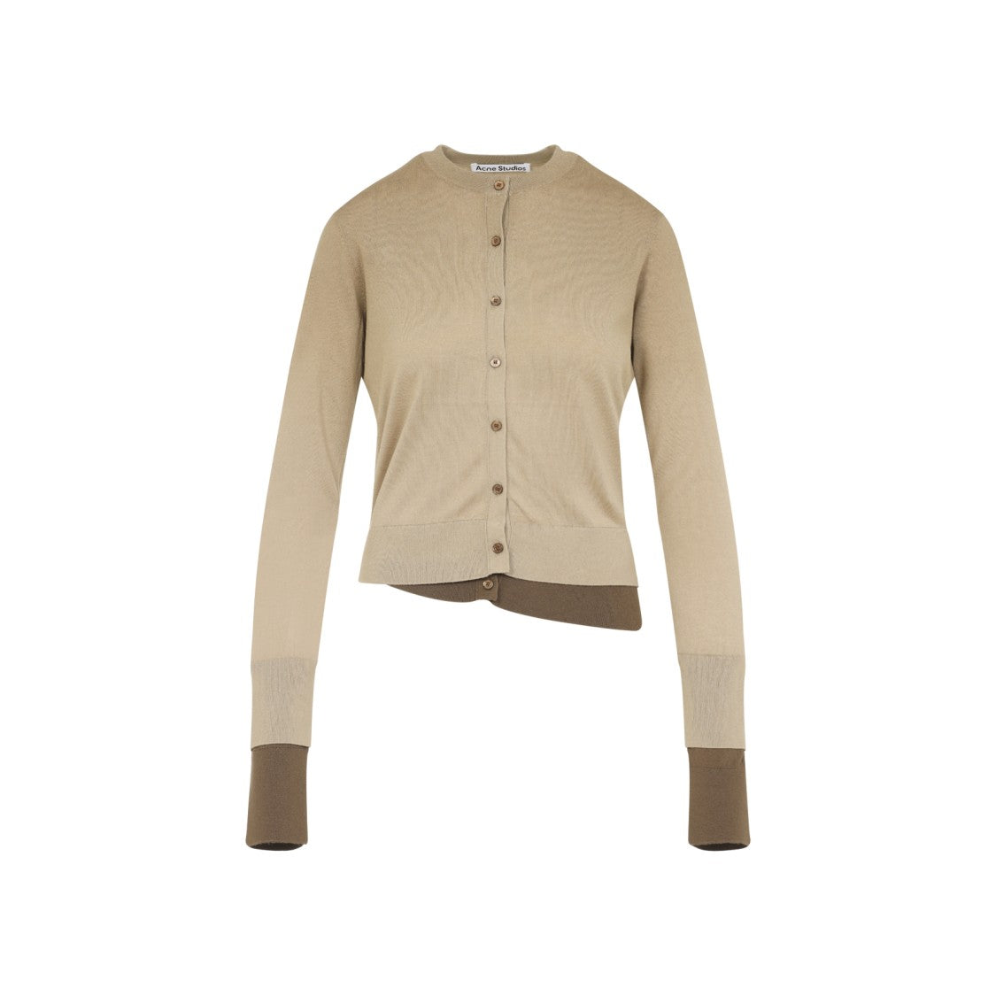 Acne Studios Beige Silk Cardigan